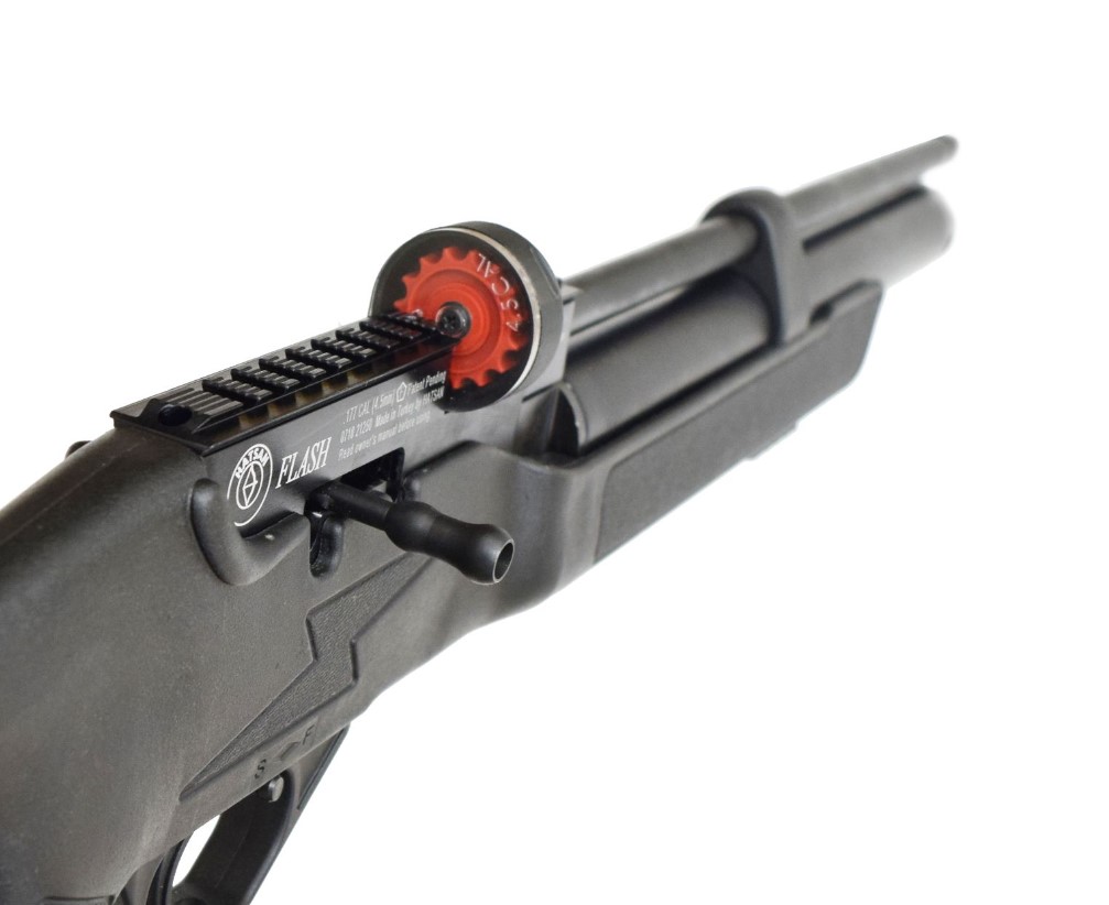 PCP Пневматическая винтовка Hatsan FLASH 101 QE SET k.6.35мм (насос+прицел+сошки+чехол+пульки) (3)