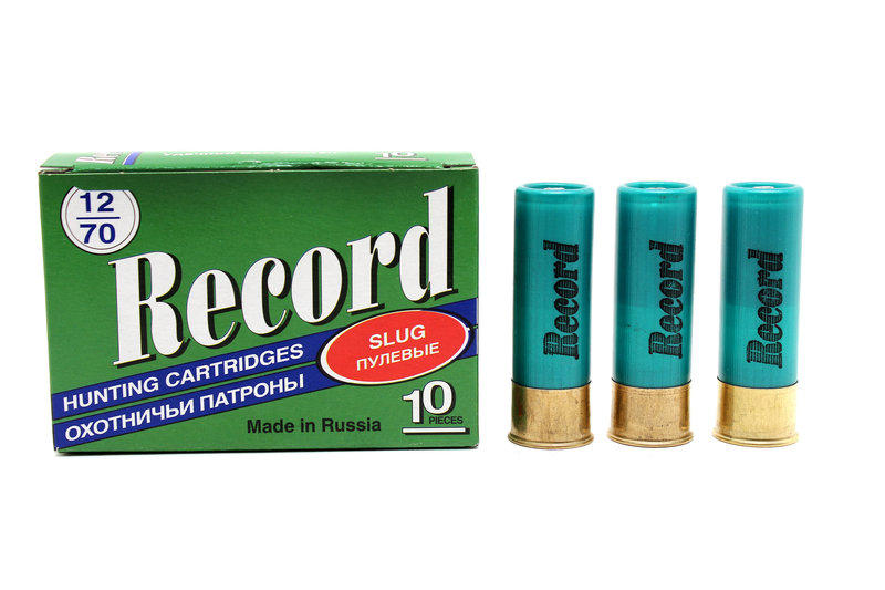 Патрон Record 12/70 пуля Стрела (10)