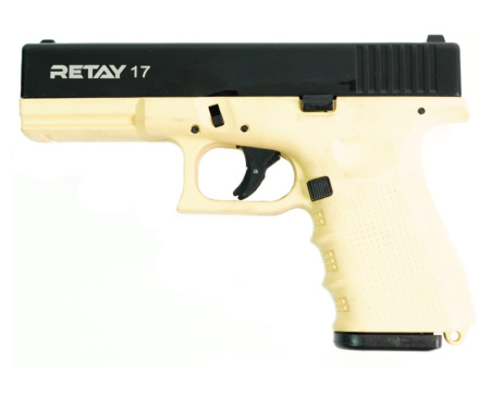 Макет охолощенный пистолета Glok 17 Yellow к.9мм РАК