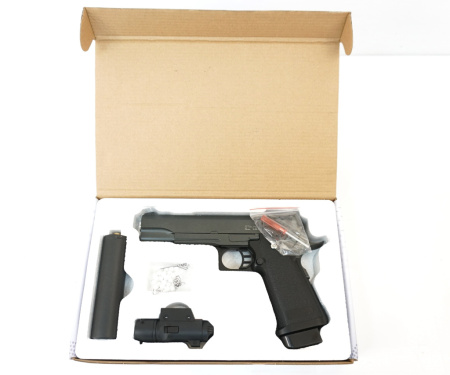 Пневматический пистолет Stalker SA5.1S Spring к.6мм+имит. ПБС+ЛЦУ /SA-3307151S/ (3)