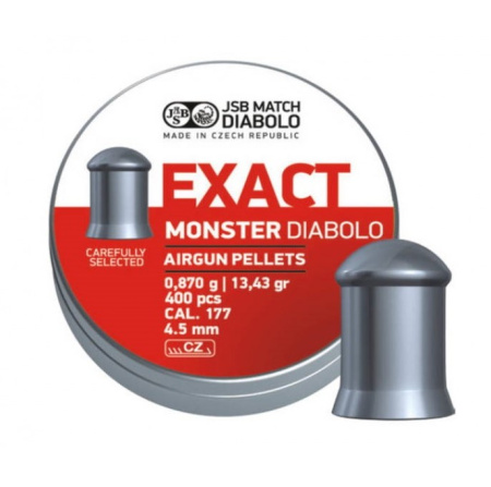 Пуля пневм. JSB Diabolo Exact Monster 4,5мм 0,87гр (400)/1уп.