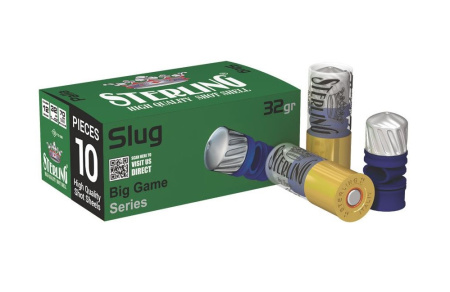 Патрон STERLING 12/70 с пулей Slug 32гр. (10)