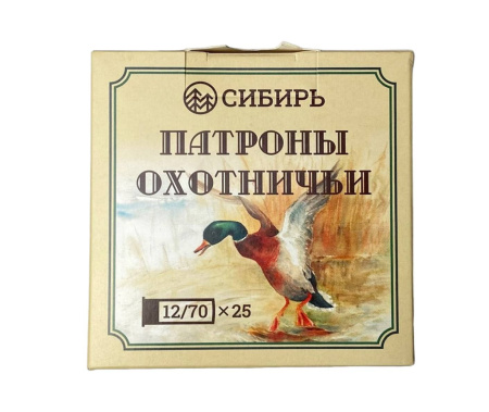 Патрон Новосибирск Сибирь 12/70 картечь 7,15 32гр (10)