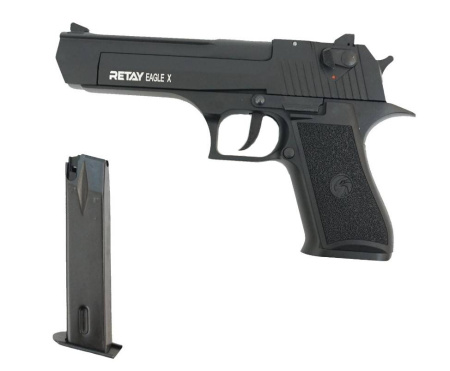 Макет охолощенный пистолета Eagle X черный к.9мм РАК (2)