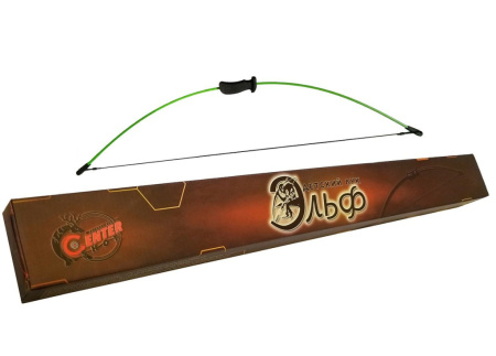 Лук классический детский Эльф зел. с комплектацией /М115-G/