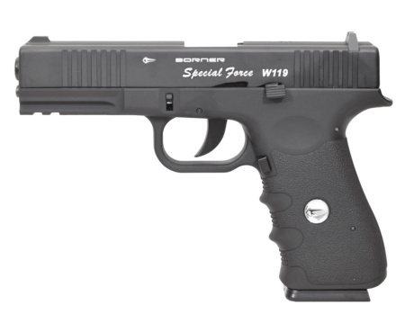 Пневматический пистолет BORNER W119 (Glock 17) k.4,5мм. (1)