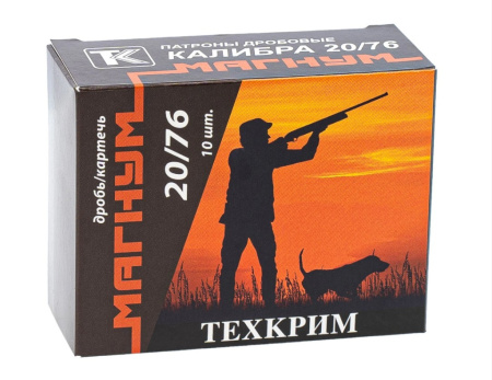 Патрон Техкрим 20/76 картечь 6,5 Магнум (10)