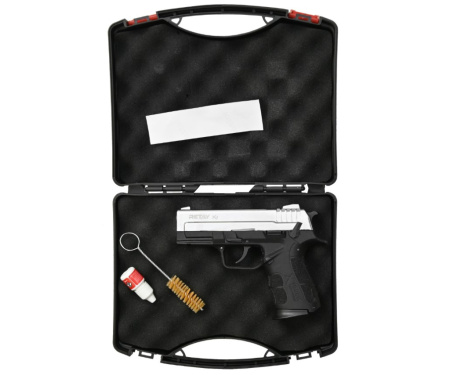 Макет охолощенный пистолета X1 Никель к.9мм РАК (2)