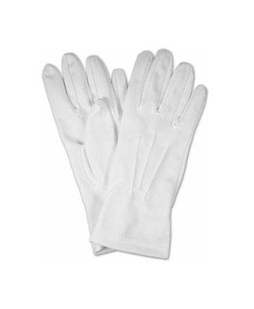 Перчатки парадные белые х/б