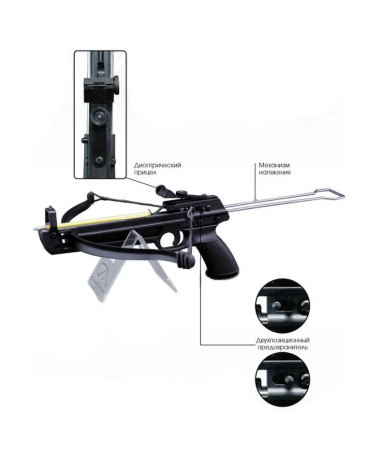 Арбалет-пистолет Remington Base,black, пластик /R-AP1-50/