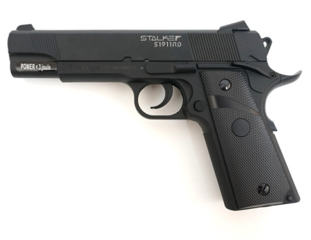 Пневматический пистолет Stalker S1911RD к.4,5мм блоубэк+100 шар./ST-12061RD/ (1)