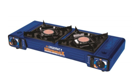 Плита газовая Следопыт Ultramax двойная с переходником /PF-GST-DM02/