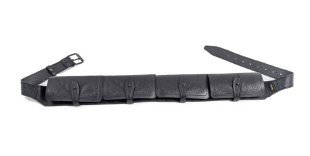 Патронташ Хольстер 12к закрытый кожа черный /190040033/