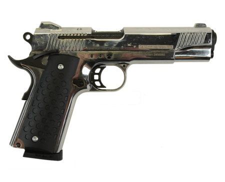 Пистолет сигнальный K1911 KURS Classic хром к.5,5