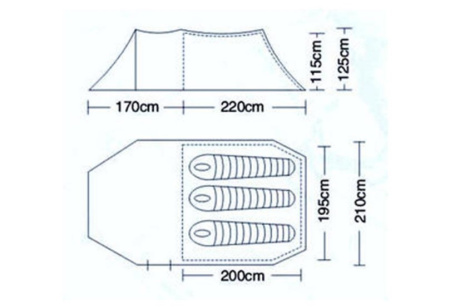 Палатка CAMPACK-TENT Field Explorer 3