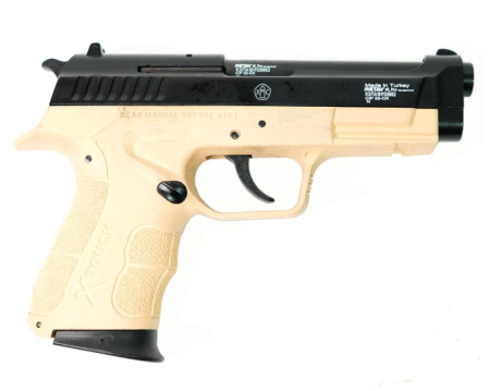 Макет охолощенный пистолета XPRO Yellow к.9мм РАК