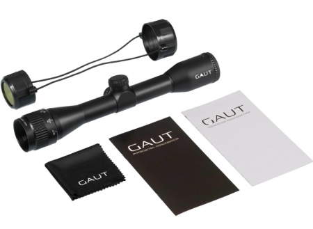 Прицел Gaut Quartz 4*32,АО-параллак.сетка 3(Mil-Dot),б/подстветки, 25,4мм,поправки 1/4 МОА/Q432АО-3/ (4)