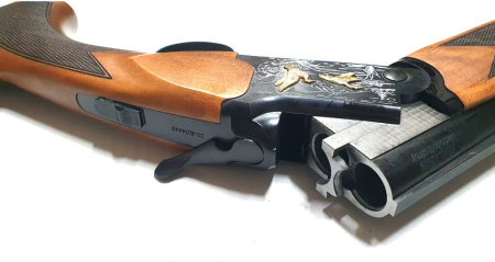 Охот. ружье Kral Tundra кал.12/76 710 орех, золотые утки,черн , экстр,аллюм.