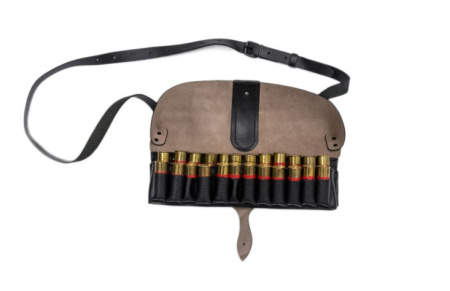 Патронташ Хольстер 24*12 двухрядный кожа коричневый /190010035/ (2)