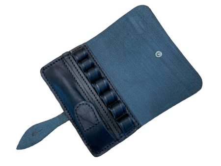 Подсумок Хольстер 25лет поясной для ПУ и патронов кожа черный /191360000/