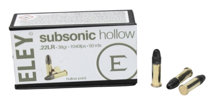 Патрон .22LR Subsonic Hollow Eley (50)/1шт.