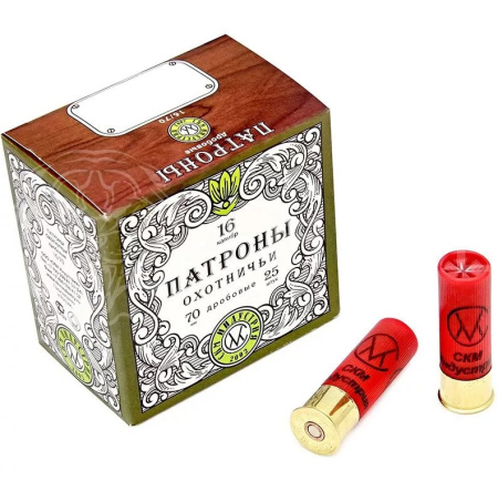 Патрон СКМ 16/70 №7 Русь 30гр. б/к (25)