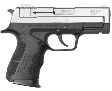 Макет охолощенный пистолета X1 Никель к.9мм РАК