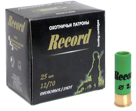 Патрон Record 12/70 №5 32гр б/к NEW (25)