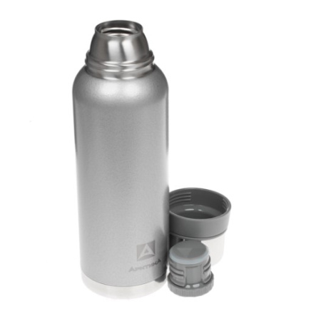 Термос Арктика с узким горлом 1,2л американский дизайн серебро /106-1200/