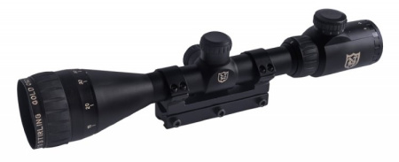 Прицел Nikko Stirling серии Airking 3-9х42 AO halfmil-dot с подсв. моноблок призма 11мм/NGRAI3942/