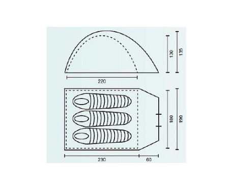 Палатка CAMPACK-TENT Rock Explorer 3