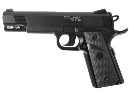 Пневматический пистолет Stalker S1911G к.4,5мм+250 шар./ /ST-12051G/ (1)