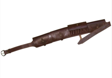 Патронташ Хольстер 20к закрытый кожа, коричневый /190080035/