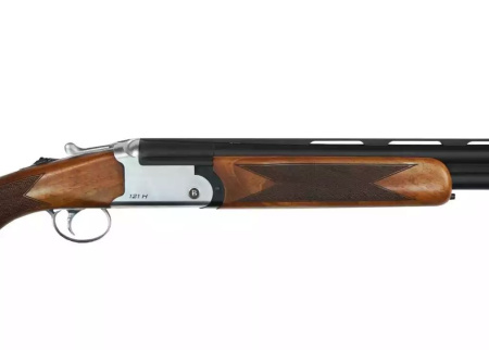 Охот. ружье Batsas 121H кал.12/76 710мм серебристый ресивер, раздельная планка, мушка,2ств, верт. (3)