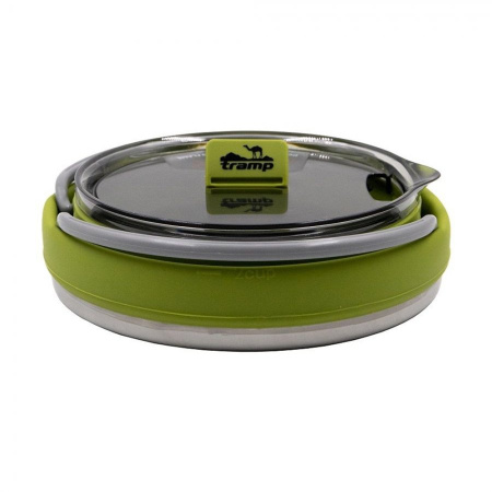 Чайник TRAMP складной силиконовый оливковый 1л  /TRC-125/ (2)