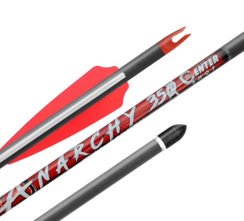 Стрела лучная карбоновая Centershot Anarchy 350 красн. /СS-AY350/