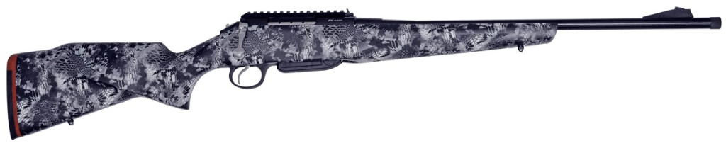 Нарезной карабин Лось-145 кал.308Win камуф.Криптек бело-синий.,Беддинг,полировка,пл.Пикатини /16304/