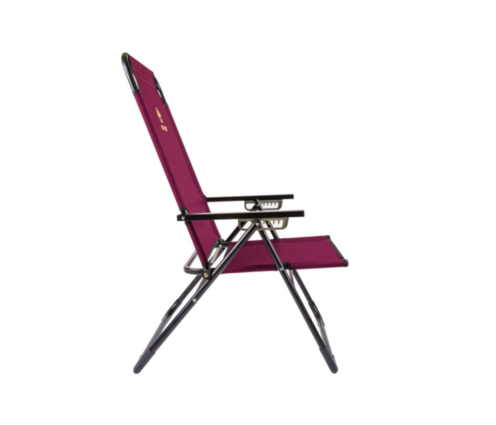 Кресло складное Кедр Комфорт с подголовником сталь /SK-10/