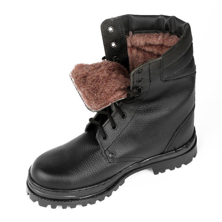 Ботинки УРСУС Army с высоким берцем хром на нат.шерсти /БОТ710/