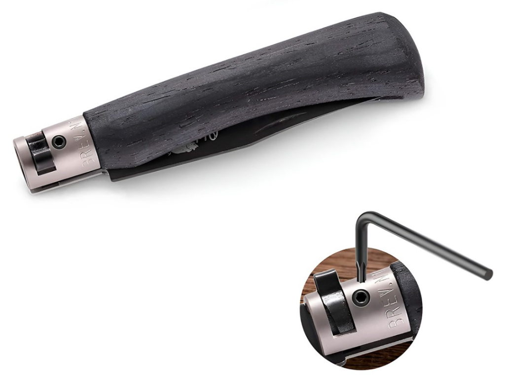 Нож складной Old Bear Total Black L, 1.4060 PTFF  черн.ламинат /9303-21MNN/