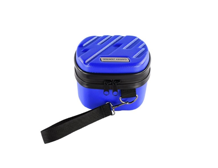 Кейс под наушники 15*12*11 синий Русский пластик /KNBL/