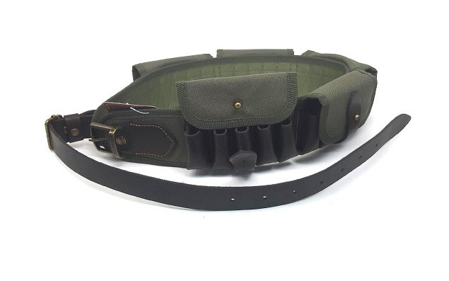 Патронташ VEKTOR закрытый из ткани кордура с ремнем кожа /П-50/ (1)