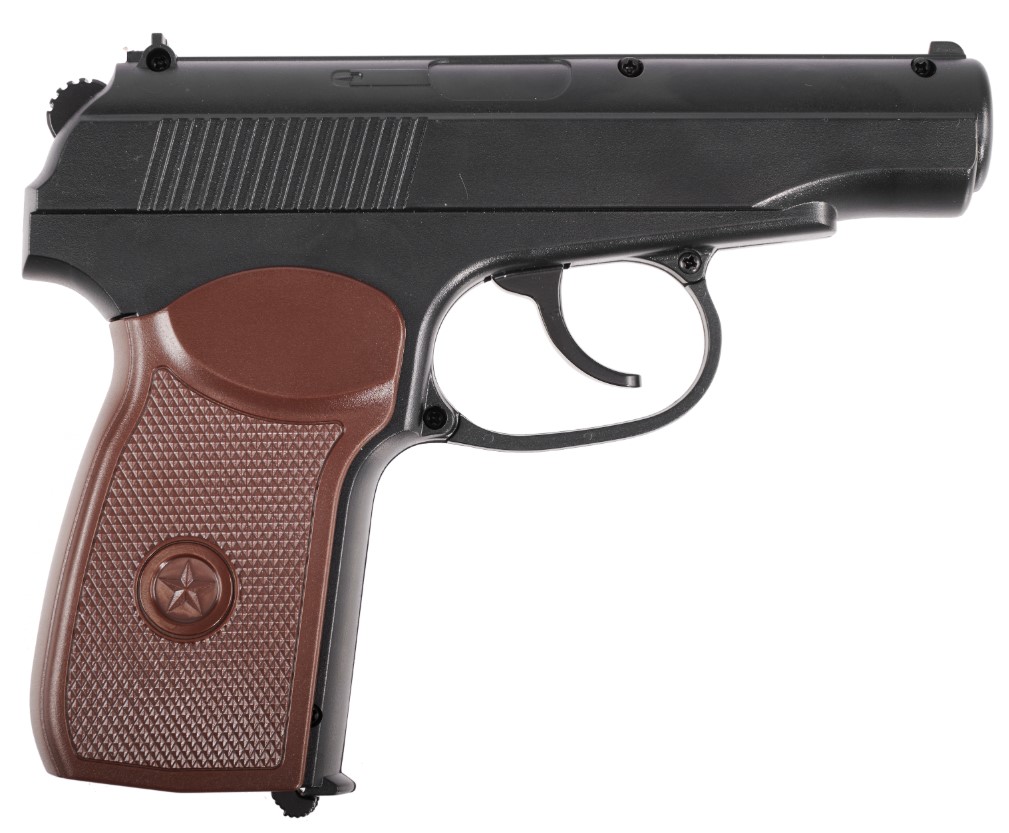 Пневматический пистолет ПМ аналог Макаров к.4,5 металл