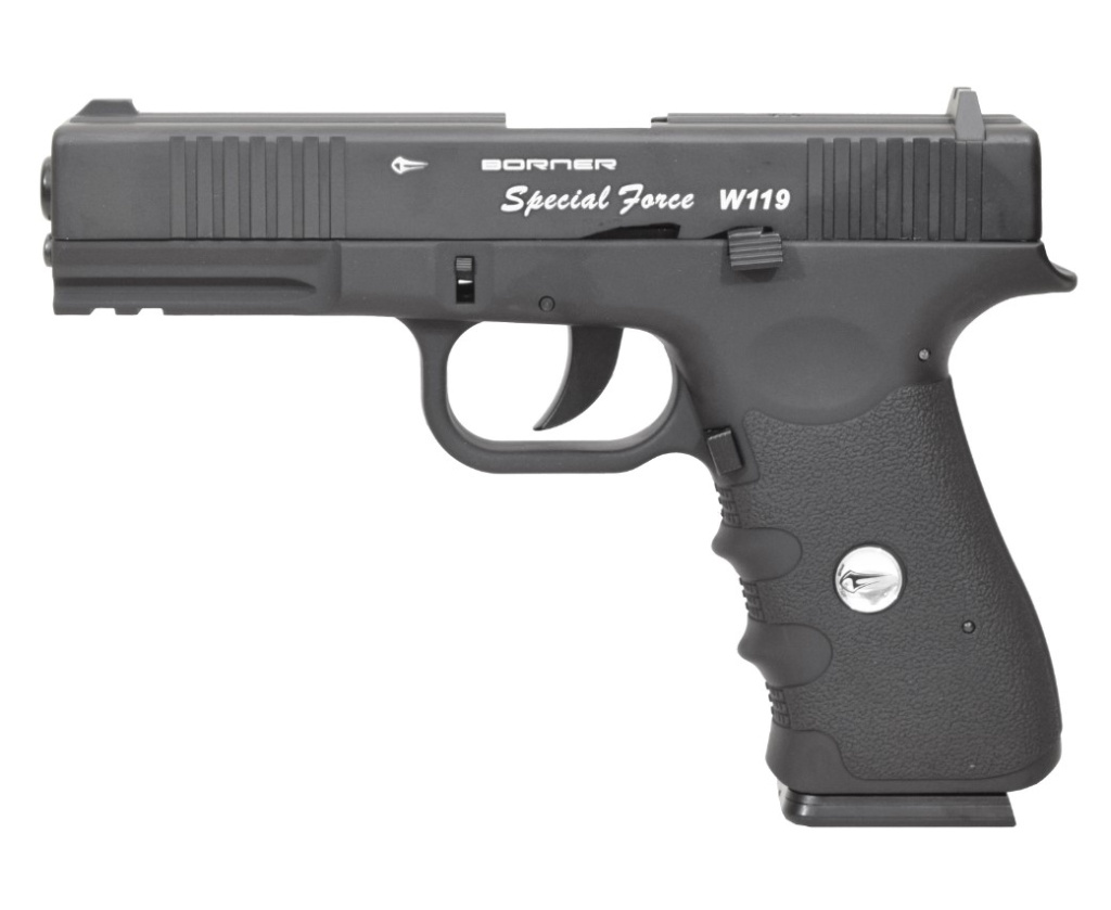 Пневматический пистолет BORNER W119 (Glock 17) k.4,5мм.