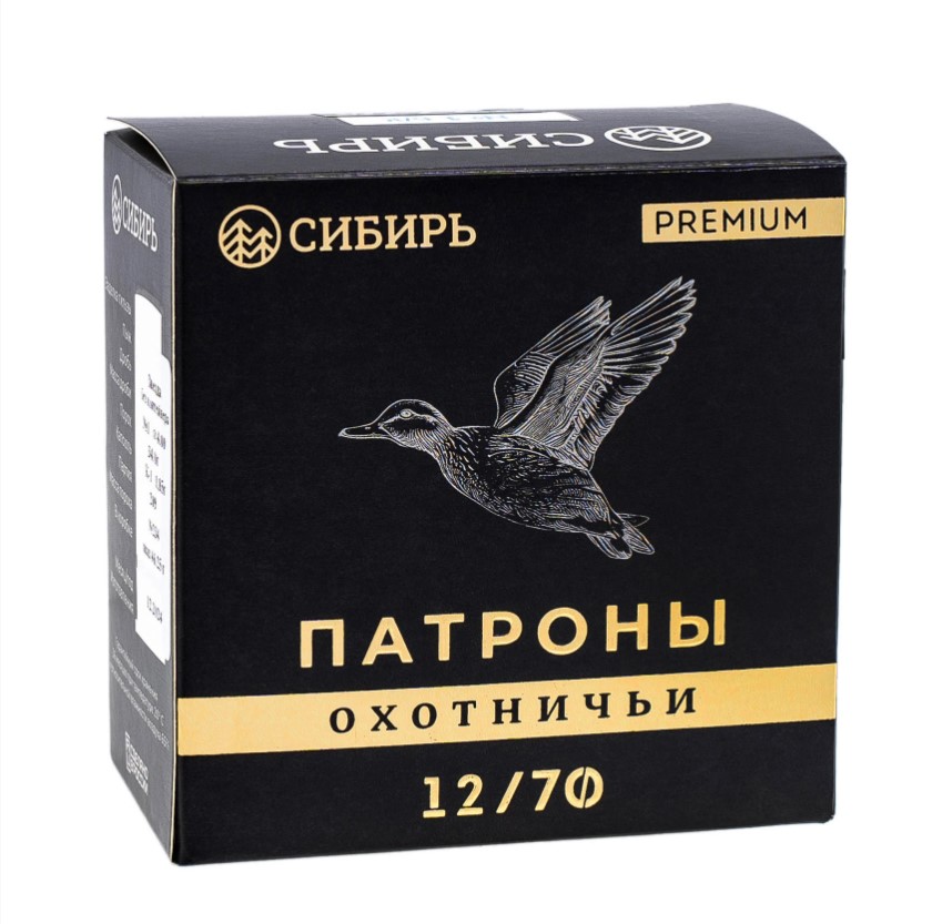 Патрон Новосибирск Сибирь Premium 12/70 №5 б/к 34гр (25)