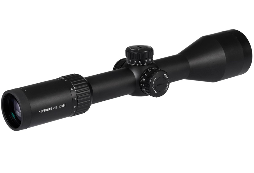 Прицел Gaut Nephrite 2.5-10*50,сетка 61,подстветка красная, 30мм,поправки 1/4 МОА/N251050-61/