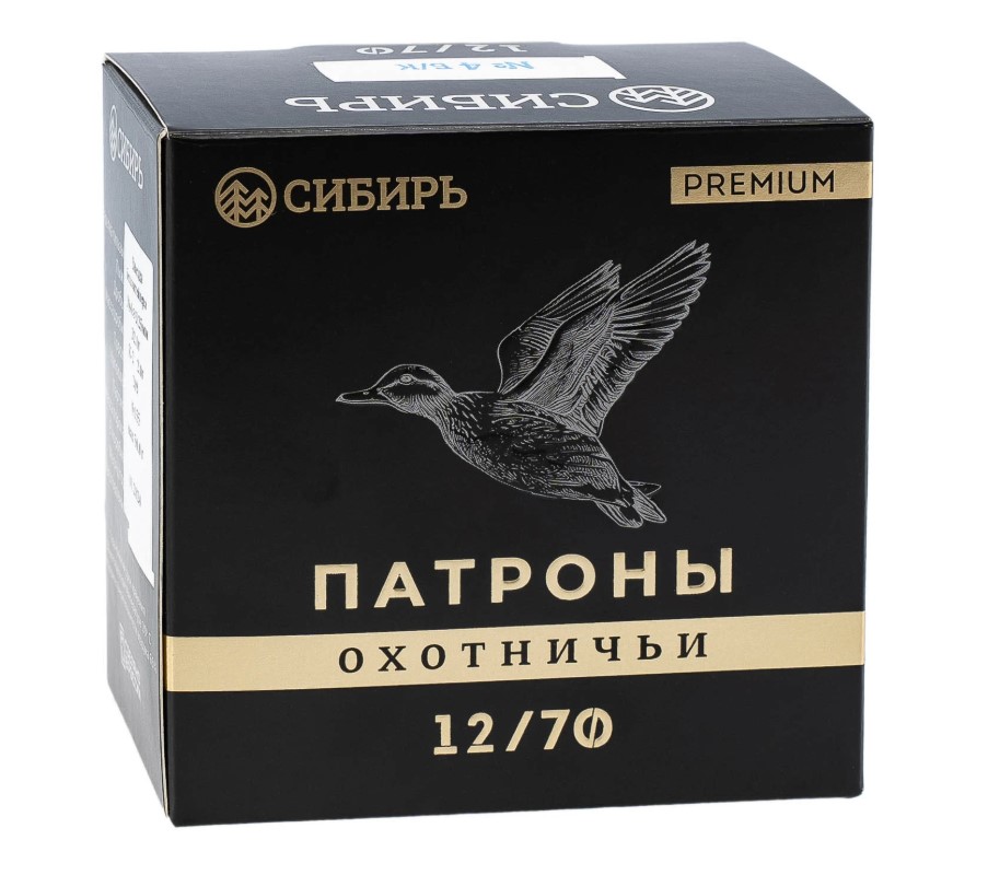 Патрон Новосибирск Сибирь Premium 12/70 №0 б/к 32гр (25)