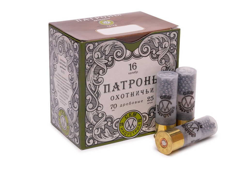 Патрон СКМ 16/70 №1 Русь 30гр. (10)