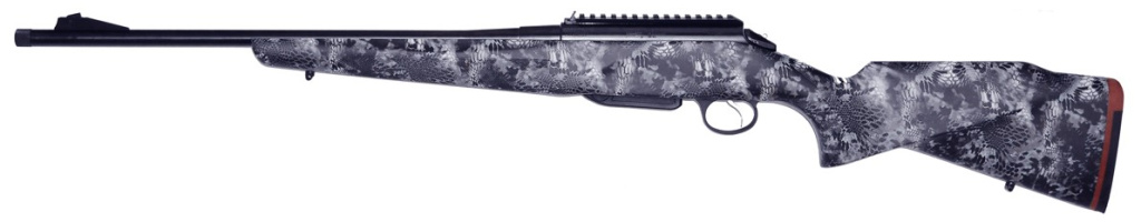 Нарезной карабин Лось-145 кал.308Win камуф.Криптек бело-синий.,Беддинг,полировка,пл.Пикатини /16304/