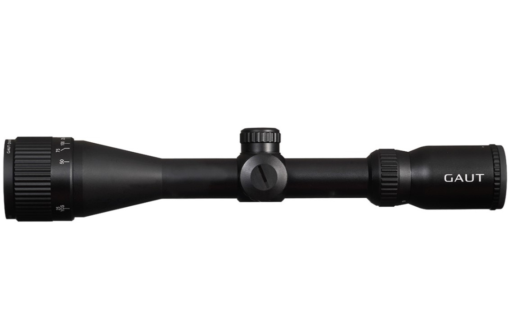 Прицел Gaut Quartz 3-9*40,АО-параллакс ,сетка 2(Mil-Dot),подстветка красная, 25,4мм,поправки 1/4 МОА